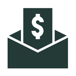 Competitive wages icon